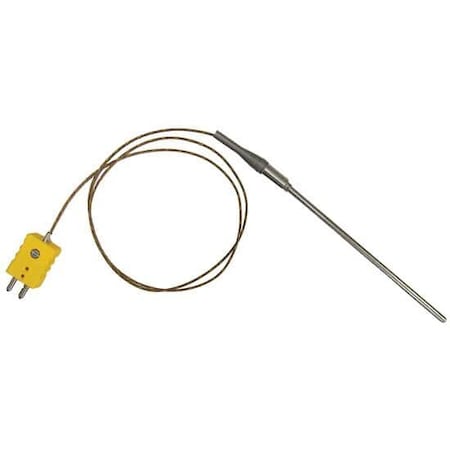 Digi-Sense Temperature Probe, Type K, 9" L, Fibergl 90446-58